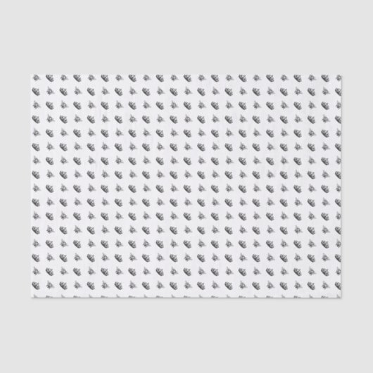 Bee & kronkel uw achtergrondkleur tissuepapier (Voorkant)