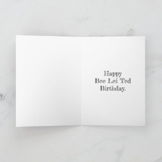 Bee Lei Ted Birthday Kaart