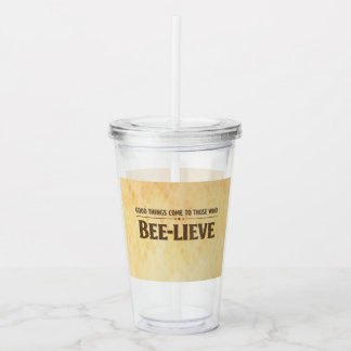 BEE-LIEVE - Acrylc tumbler Acryl Drinkbeker