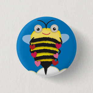 Bee-Lieve in U Ronde Button 3,2 Cm