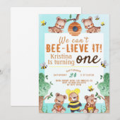 Bee-lieve It Honey Beer Verjaardag Kaart (Voorkant / Achterkant)