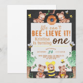 Bee-lieve It Honey Beer Verjaardag Kaart (Voorkant / Achterkant)