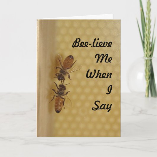 Bee Lieve Me, Je Manque Ta Carte (Devant)