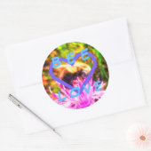 BEE LOVE+ large round sticker (Envelop)