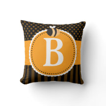 Bee Lover Monogram Cute Sierkussen Gift