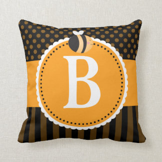 Bee Lover Monogram Cute Sierkussen Gift