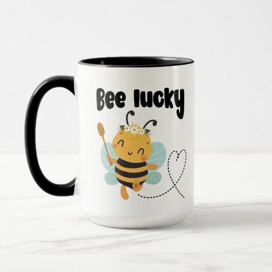 "Bee lucky" Schattige ontwerp Mok (Links)