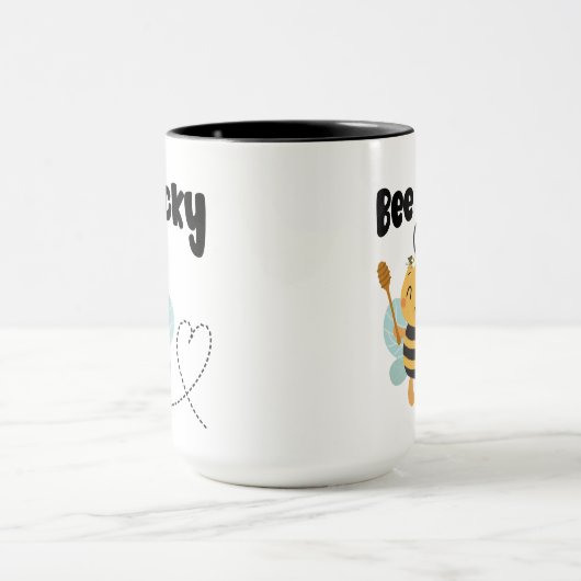 "Bee lucky" Schattige ontwerp Mok (Midden)