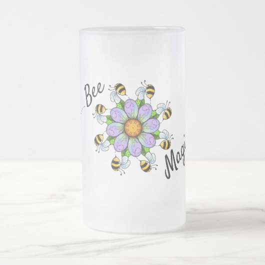 Bee Magical Frosted Mug 16oz (Centre)