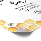 Bee Mam-osa-streepjesbord Poster (Hoek)