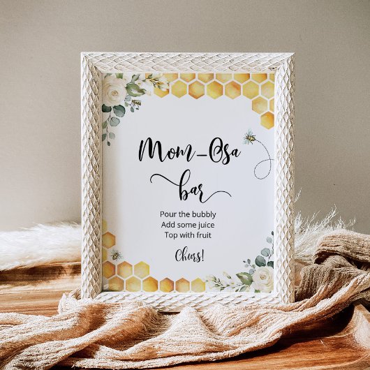 Bee Mam-osa-streepjesbord Poster