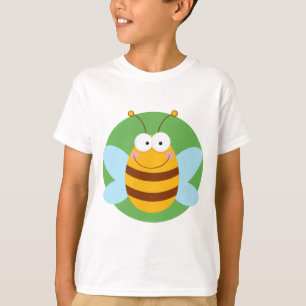 Bee Mascot Cartoon Character T-shirt