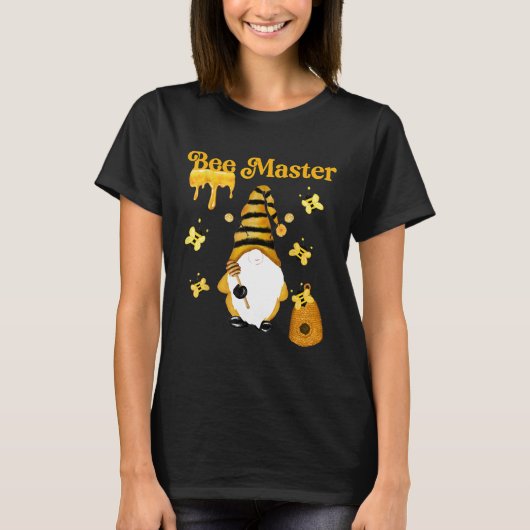 Bee Master Gnome Bijenhouder Whisperer T-shirt (Voorkant)