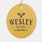 BEE MERRY Apiary Beekeeper Bee Ornament (Links)
