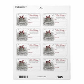 Bee Merry Beekeeper's Holiday Shipping Étiquette (Feuille entière)