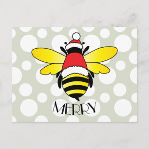 Bee Merry Holiday Briefkaart