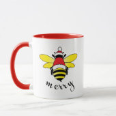 Bee Merry Holiday Cup Mok (Links)
