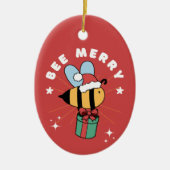 BEE MERRY KERSTBOOM ORNAMENT (Voorkant)
