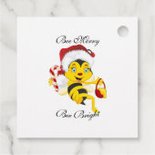 Bee Merry kerstCartoon Bedankjes Labels (Achterkant)