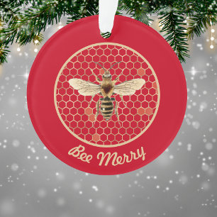 Bee Merry Royal Bee et Honeycomb sur Red