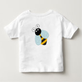 Bee mignonne Petite Fille Anniversaire T-Shirt (Dos)