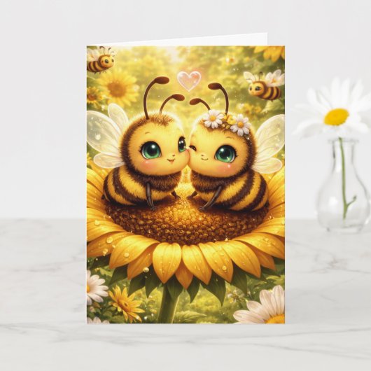 BEE Mijne Zonnebloem Kaart (Kleine Plant)