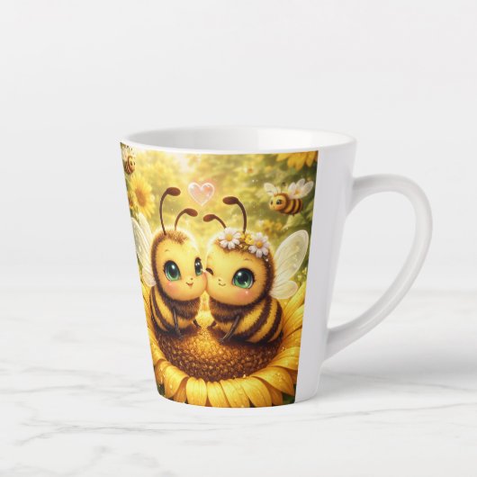 BEE Mijne Zonnebloem Latte Mok (Rechts)