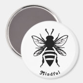  Bee Mindful Magnet Magneet (Voorkant / Achterkant)