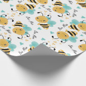 Bee Mine Bumblebeenpatroon Cadeaupapier (Hoek)