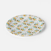 Bee Mine Bumblebeenpatroon Papieren Bordje (Gekanteld)