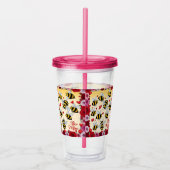 Bee Mine Floral Love Lijst Acryl Drinkbeker (Rechts)
