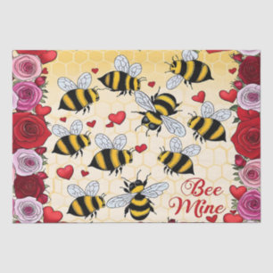 Bee Mine Floral Love Lijst Tissuepapier