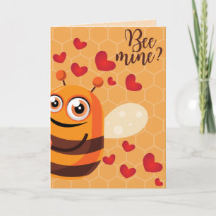 Bee Mine? Funny Valentijn Card Kaart