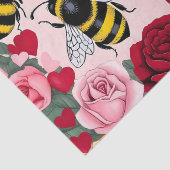 Bee Mine Love Buzz Design Tissuepapier (Detail)
