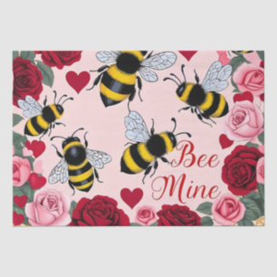 Bee Mine Love Buzz Design Tissuepapier