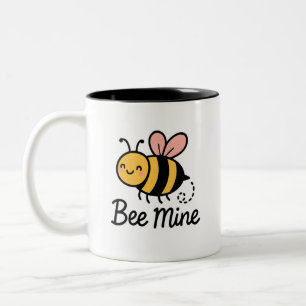 Bee Mine Schattige  Paar Ontwerp Tweekleurige Koffiemok
