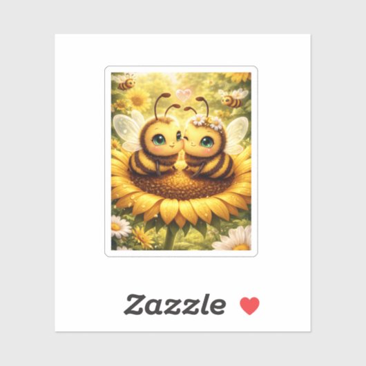BEE Mine Sunflower Sticker (Vel)