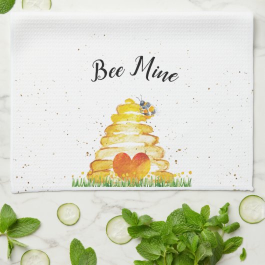 Bee Mine Theedoek (Gevouwen)