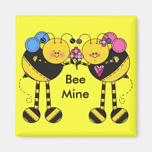Bee Mine Valentijn Magnets Magneet