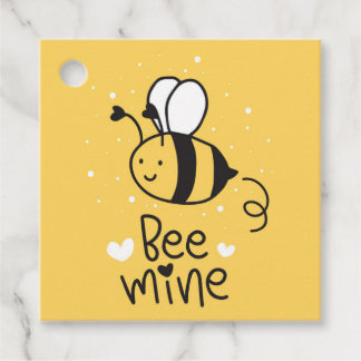Bee Mine Valentijnsdag Gift Label