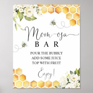 Bee Mom Osa Bar Teken Poster