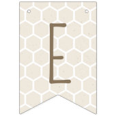 Bee My Valentine Bunting drapeaux - Beige (Troisième drapeau)