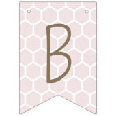 Bee My Valentine Bunting drapeaux - Rose (Premier drapeau)