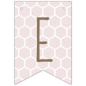 Bee My Valentine Bunting drapeaux - Rose (Troisième drapeau)