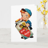 Bee My Valentine Carte de voeux pliée (Fleur jaune)