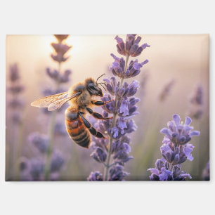 Bee Natuur Kleurrijke Wildlife Serene Tranquil Art Magneet