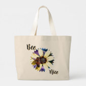 Bee Nice Large Tote Bag (Achterkant)
