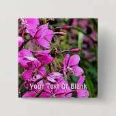 Bee Nice Vierkante Button 5,1 Cm (Voorkant)