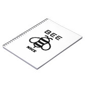 Bee Nice with Minimal Design Notitieboek (Linkerzijde)