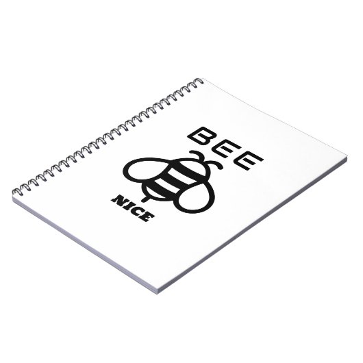 Bee Nice with Minimal Design Notitieboek (Linkerzijde)